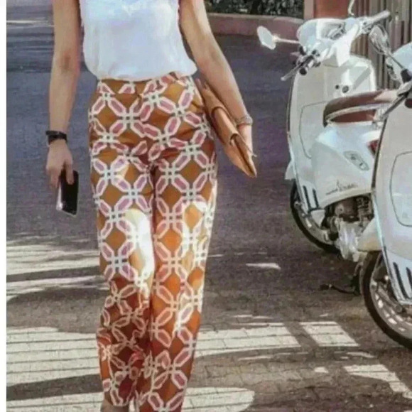 ZARA Pijama style trousers pants BLOGGERS FAV sz XS - Picture 4 of 9